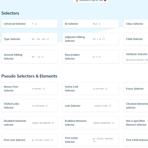 CSS Cheatsheet